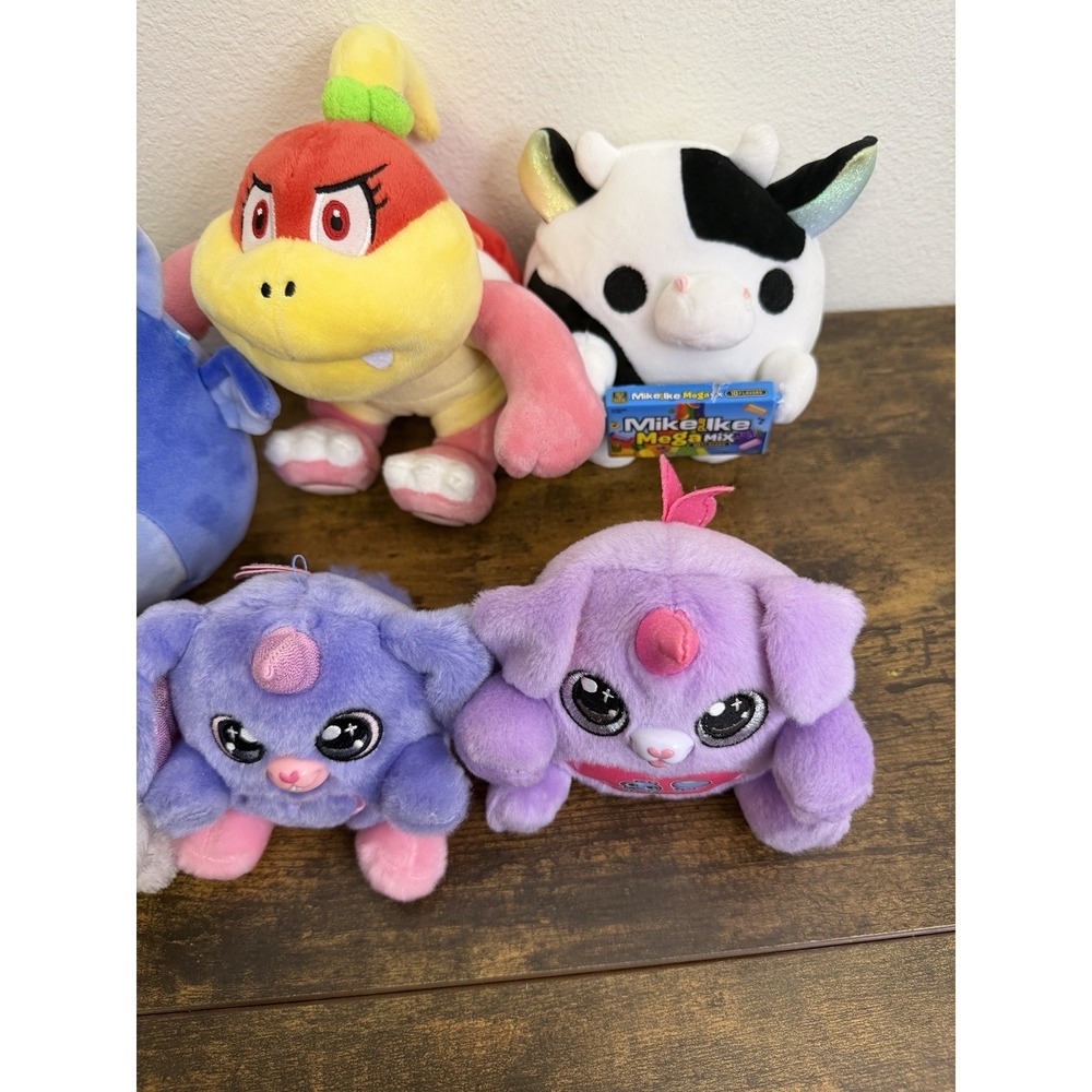 Stuffed Animal Lot - Squishmallow Zuru Mike & Ike Pom Pom Koopa - Picture 2 of 4